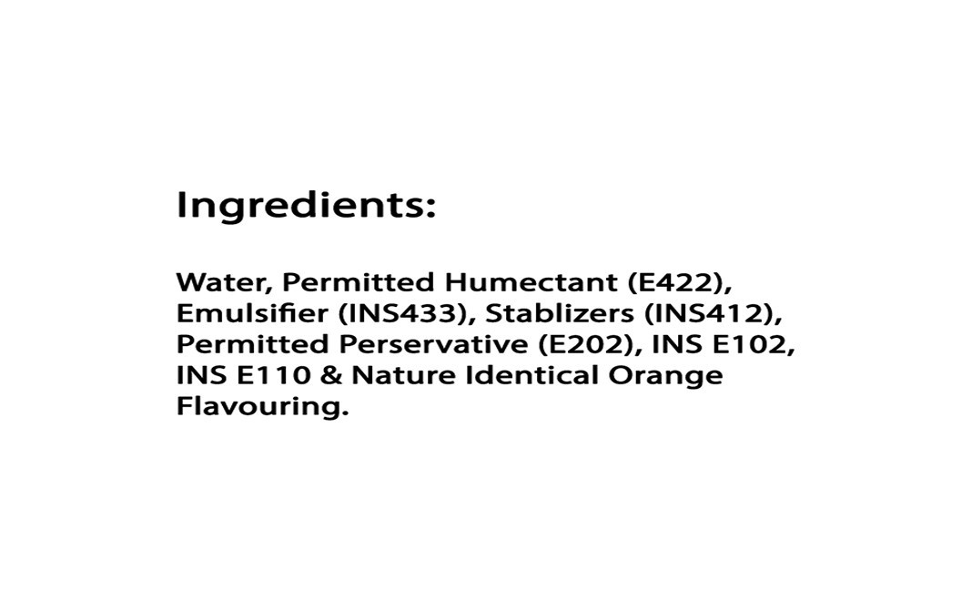 Bloom Orange Liquid Flavoured Colours   Plastic Bottle  500 millilitre